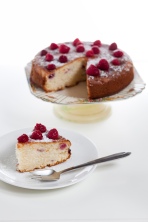 Easy raspberry butter cake - click here for recipe https://thehungrymum.com/2012/05/04/easy-raspberry-butter-cake-11/