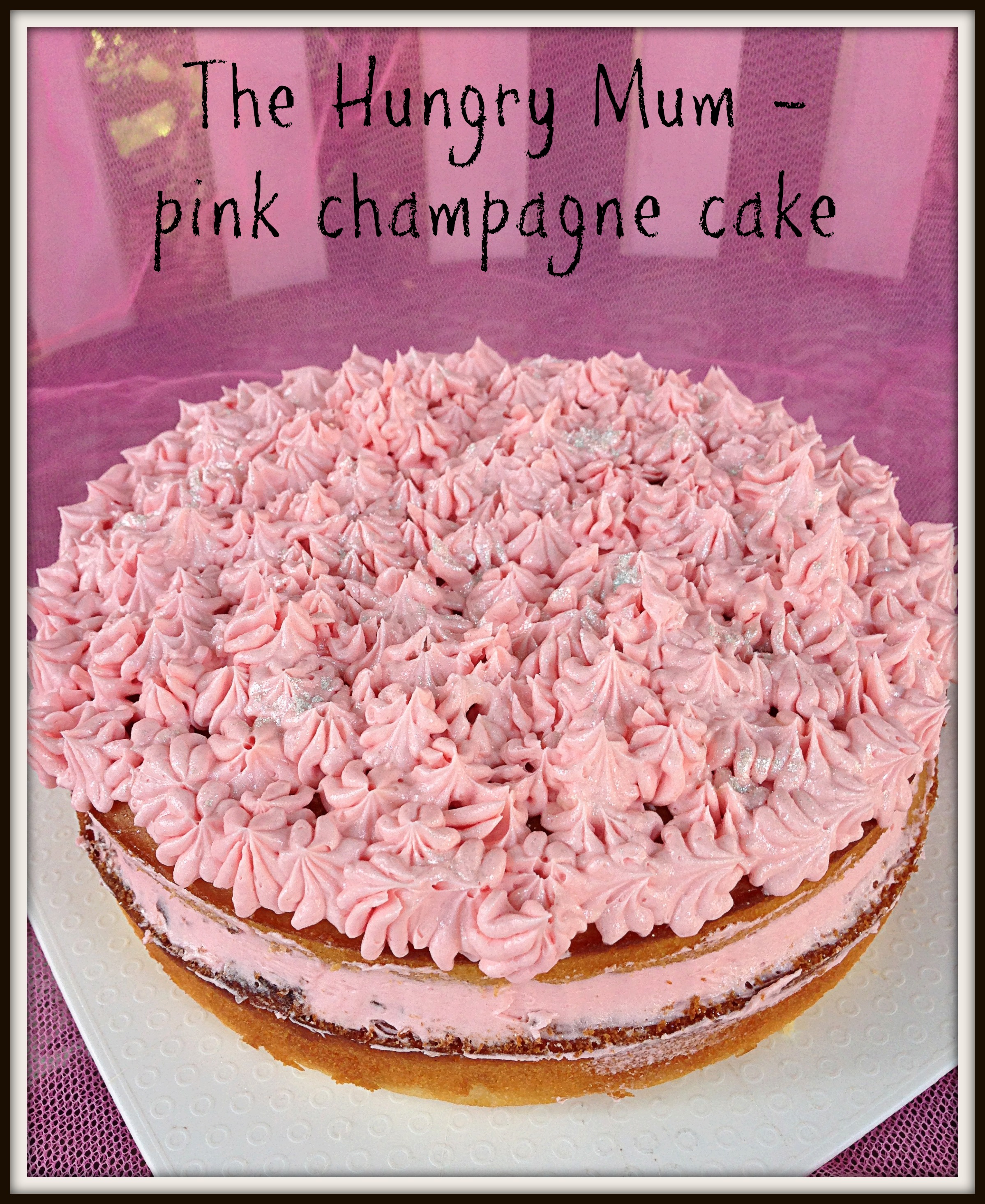Rosé Pink Champagne Cake That's Elegant and Delicious - XO, Katie Rosario