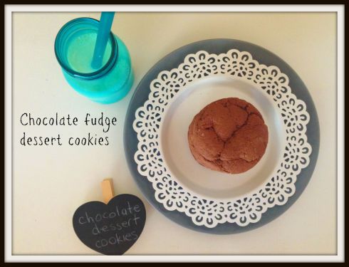 Chocolate fudge dessert cookies